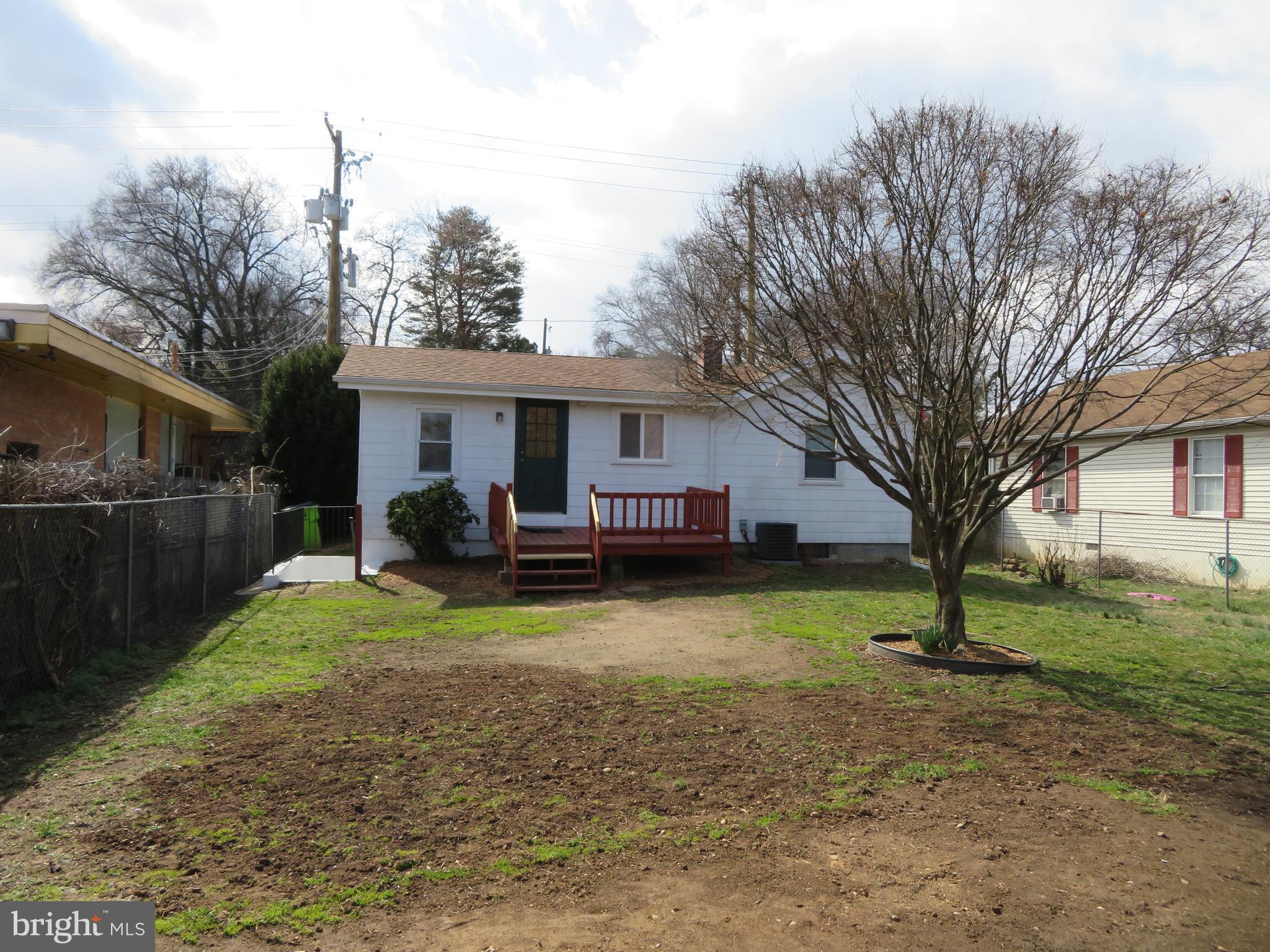 5414 Quesada Road Riverdale, MD 20737 - Photo 32 of 33 Rear Exterior and Large Fenced Rear Yard