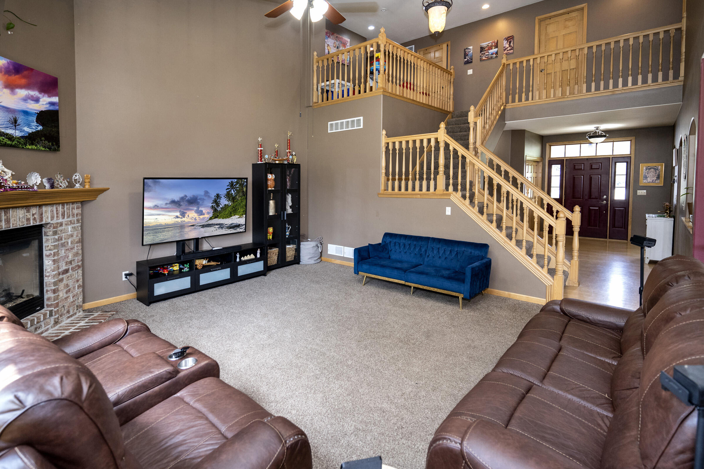 9729 West Prairie Grass Way Franklin, WI 53132 - Photo 13 of 85 Staircase to Upper Level