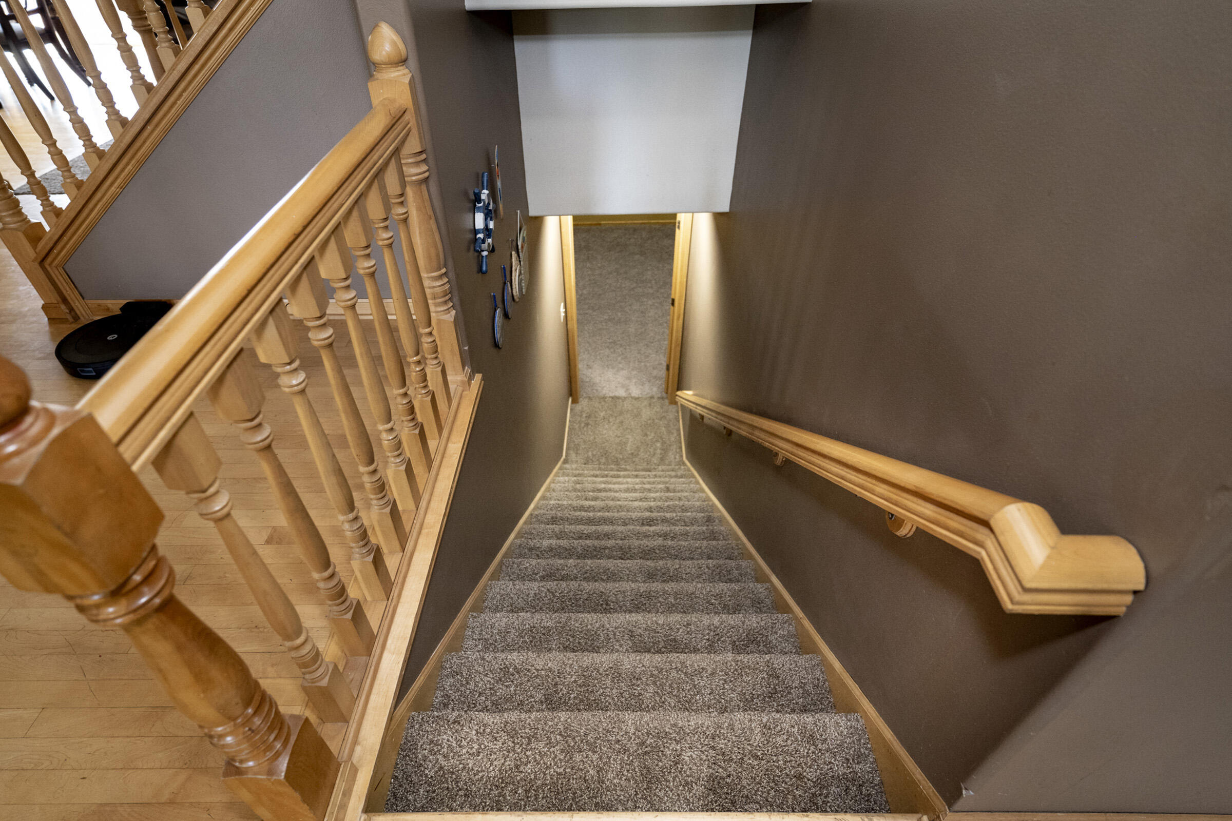 9729 West Prairie Grass Way Franklin, WI 53132 - Photo 55 of 85 Staircase to Lower Level