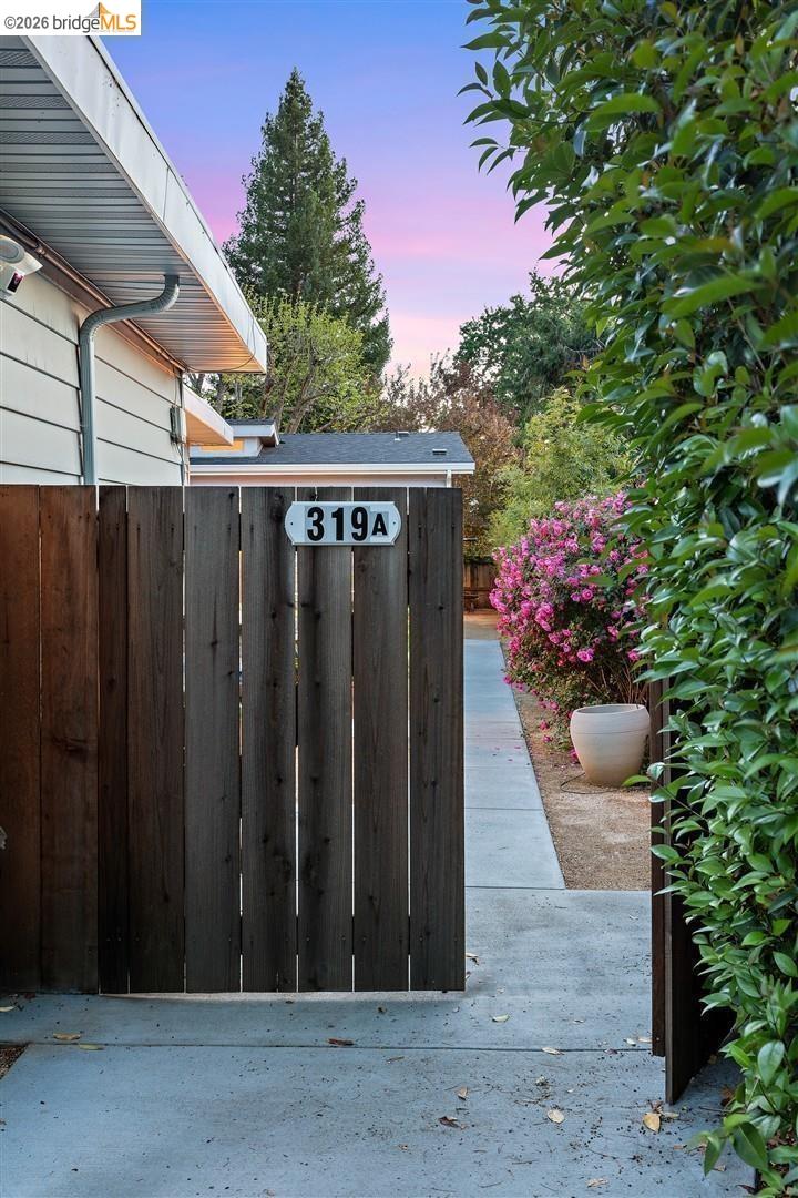 319 North San Pedro Road San Rafael, CA 94903 - Photo 15 of 60 view of gate at dusk