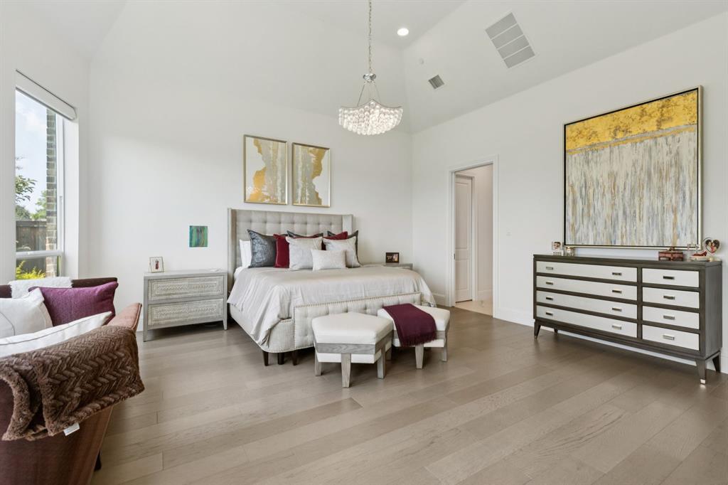 818 Brett Drive Allen, TX 75013 - Photo 10 of 28 a bedroom with furniture and a window