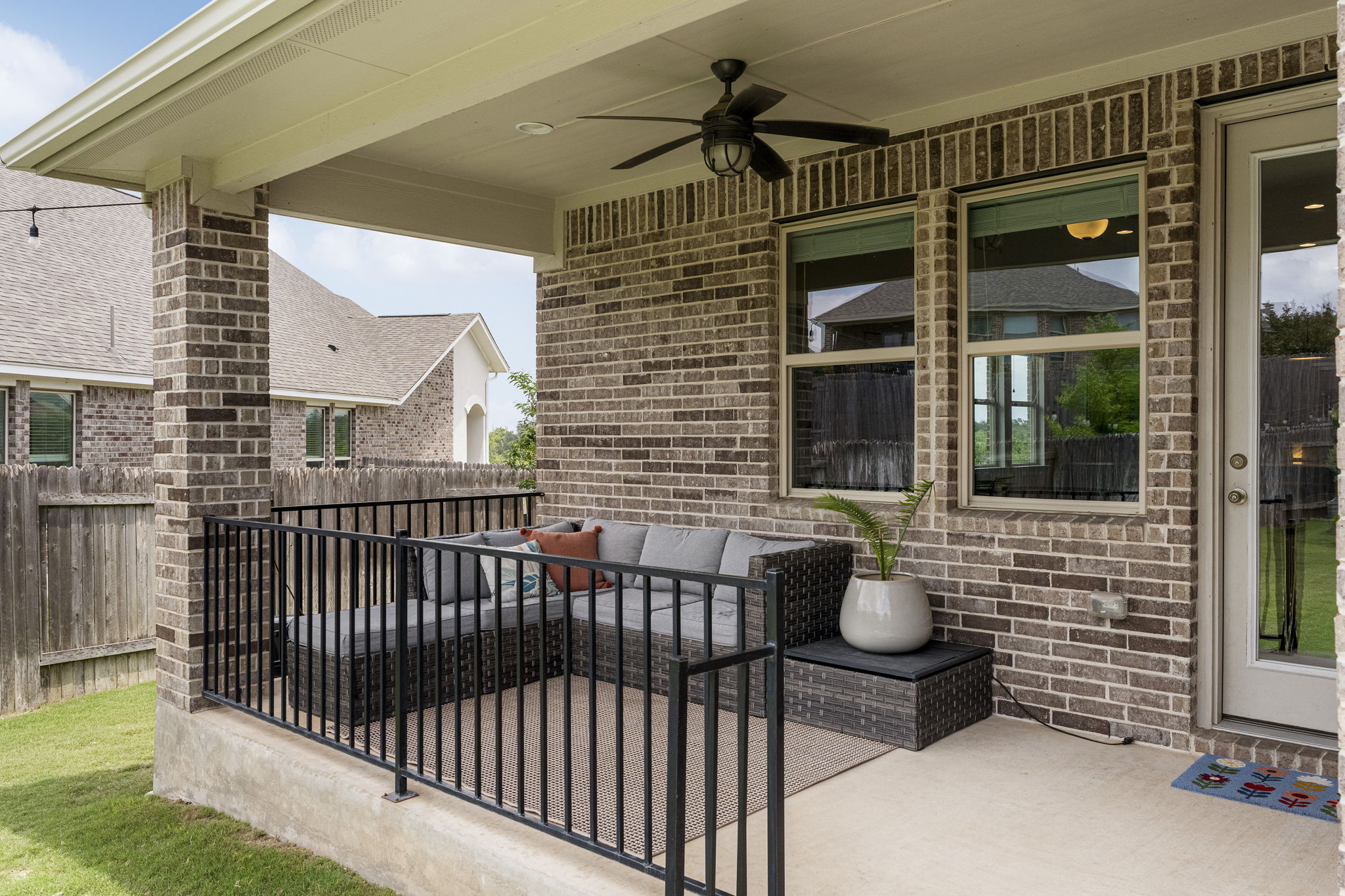 772 Founders Ridge Dripping Springs, TX 78620 - Photo 32 of 40 The covered patio overlooks beautifully maintained landscaping and thoughtfully designed outdoor gathering areas.