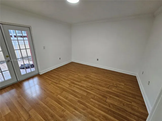 wooden floor in an empty room