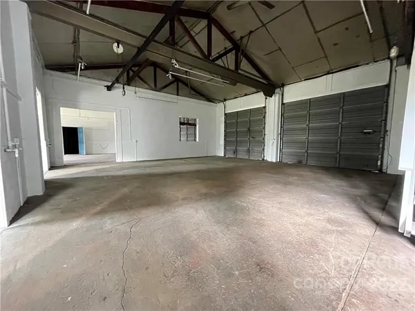 a view of a car garage