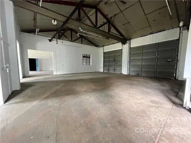 a view of a car garage