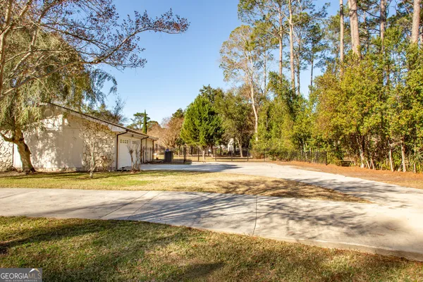 a view of a entryway door front of house