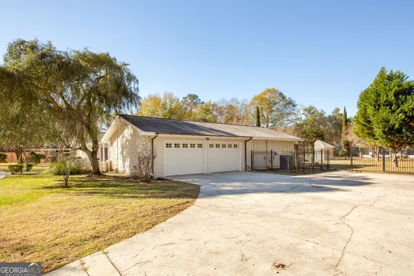an entryway view with a fireplace