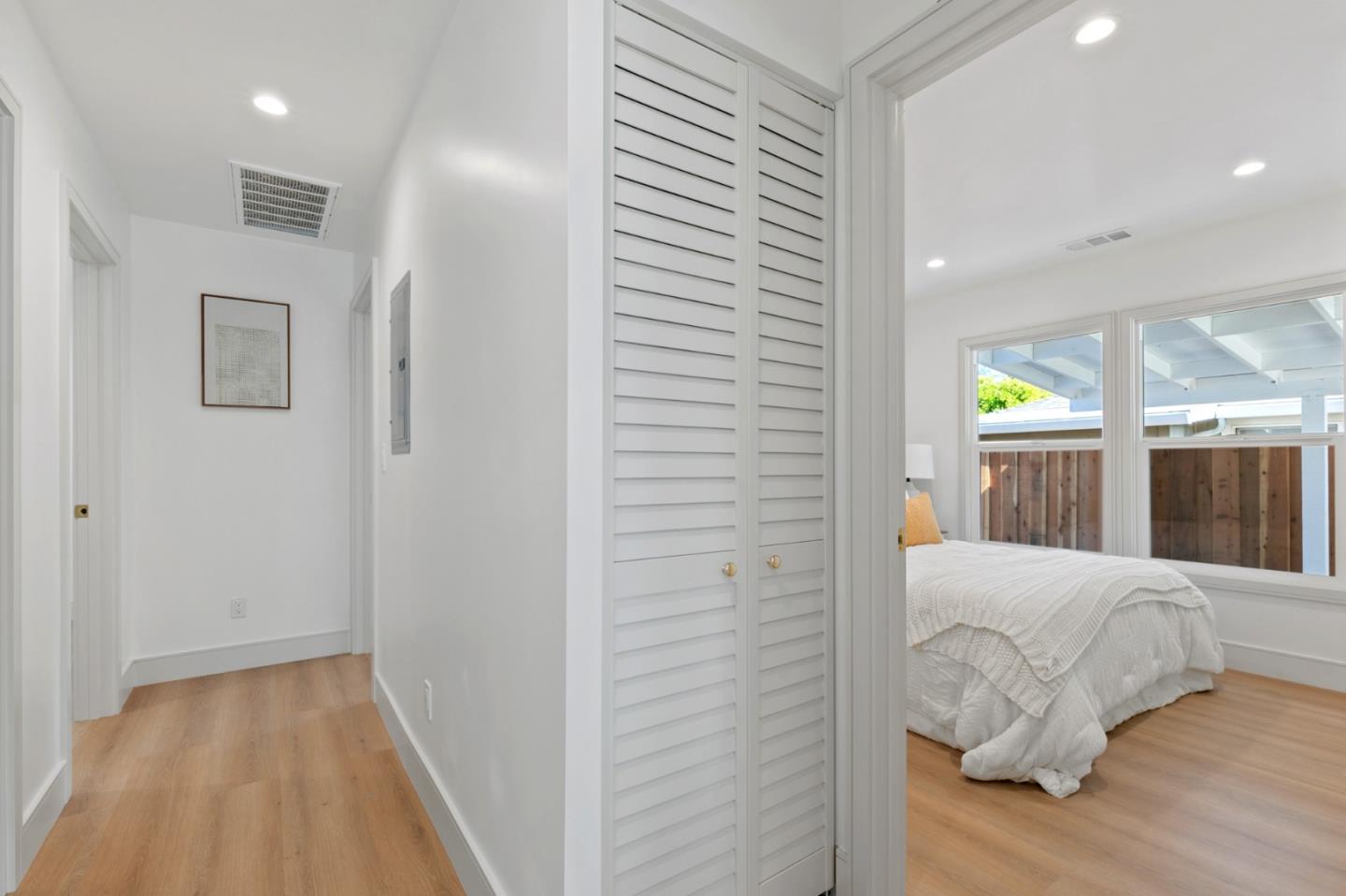 1381 Hampton Drive Sunnyvale, CA 94087 - Photo 18 of 28 a view of bedroom with wooden floor