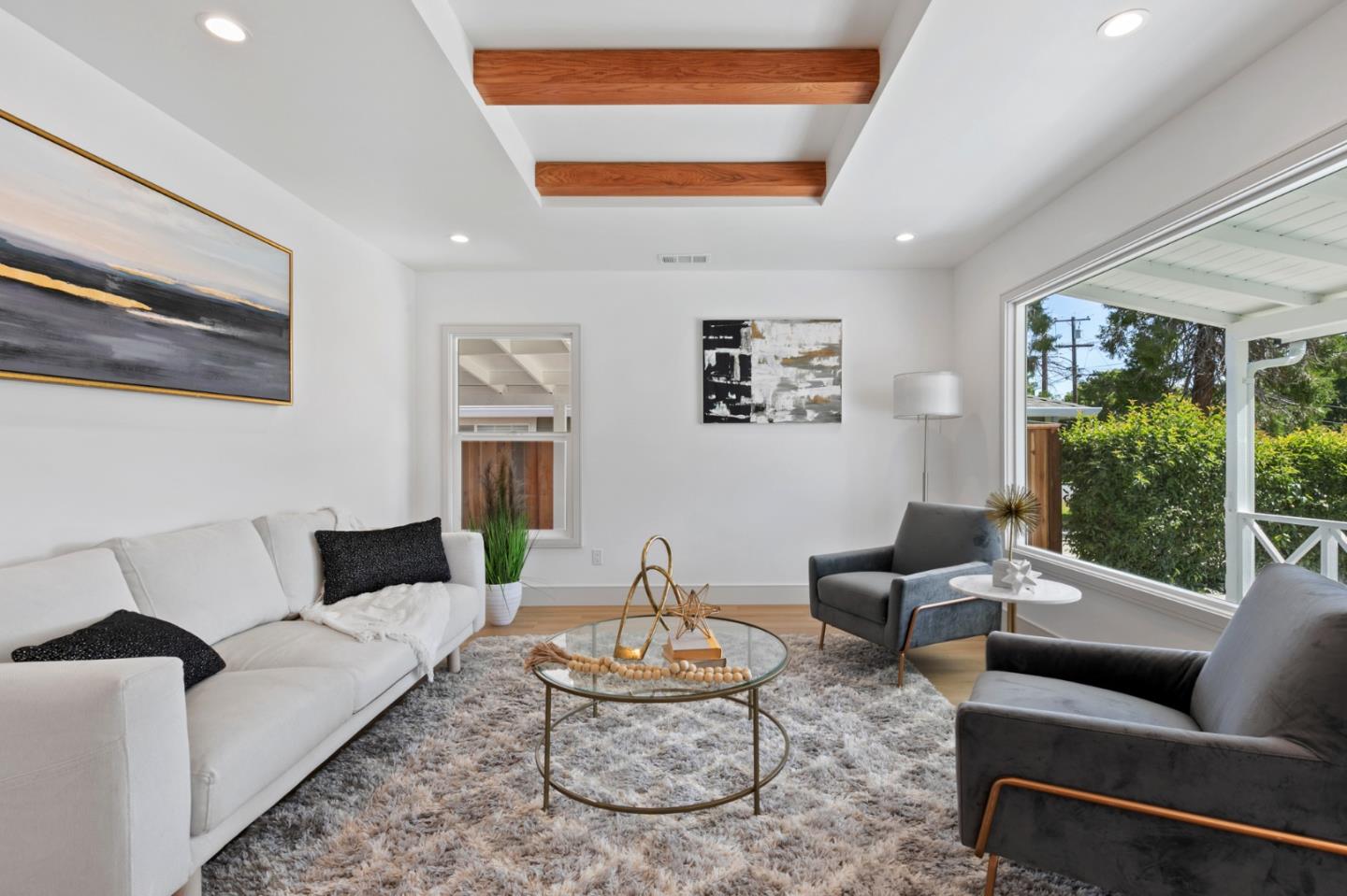 1381 Hampton Drive Sunnyvale, CA 94087 - Photo 4 of 28 a living room with furniture and a large window