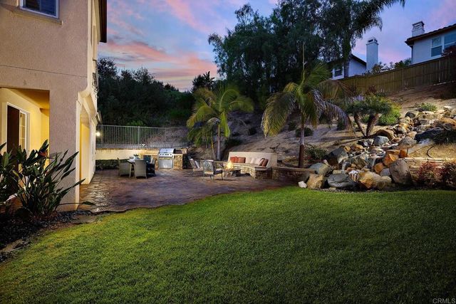 a view of outdoor space with garden