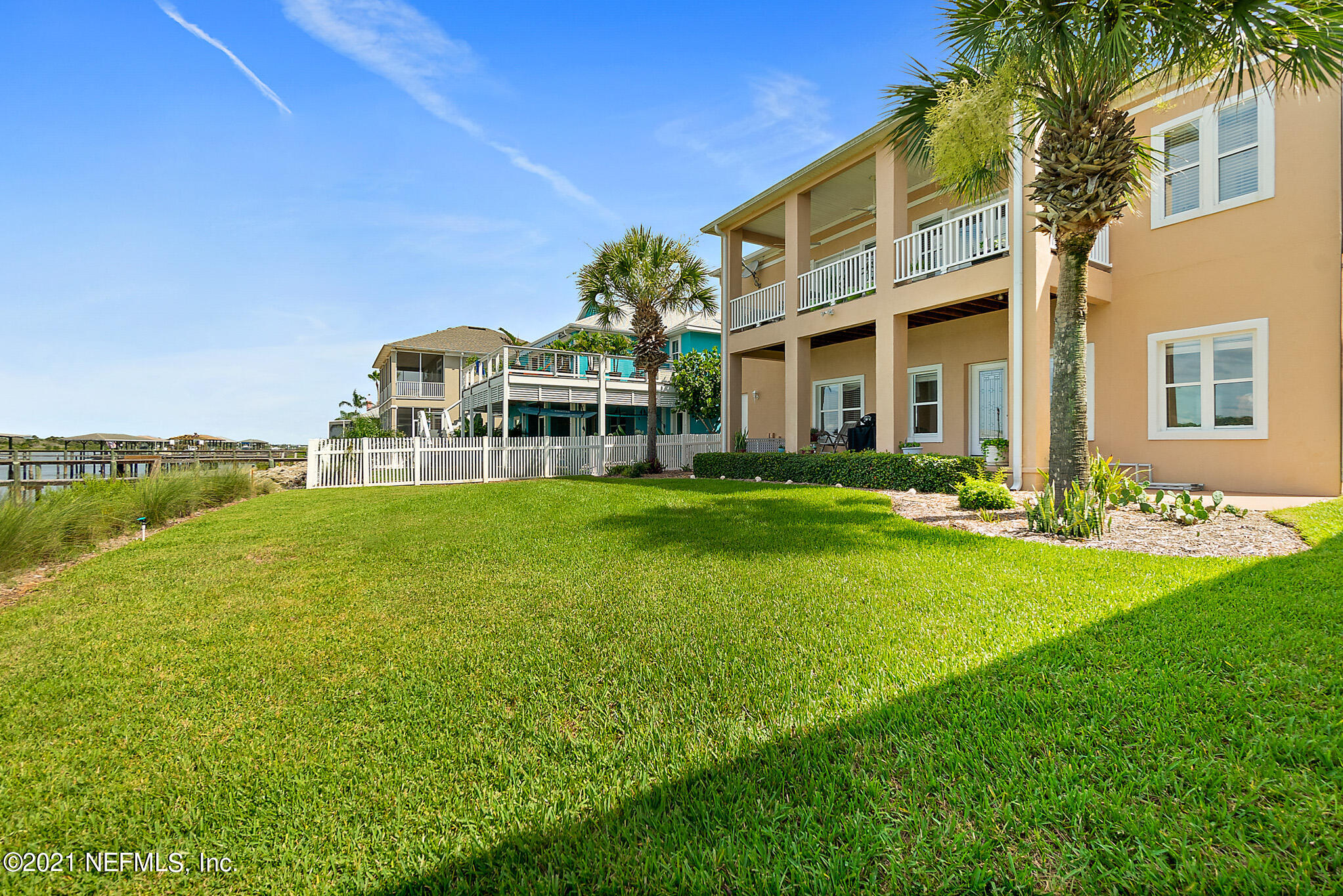9269 July Lane St. Augustine, FL 32080 - Photo 61 of 105 a view of a house with a big yard and large trees