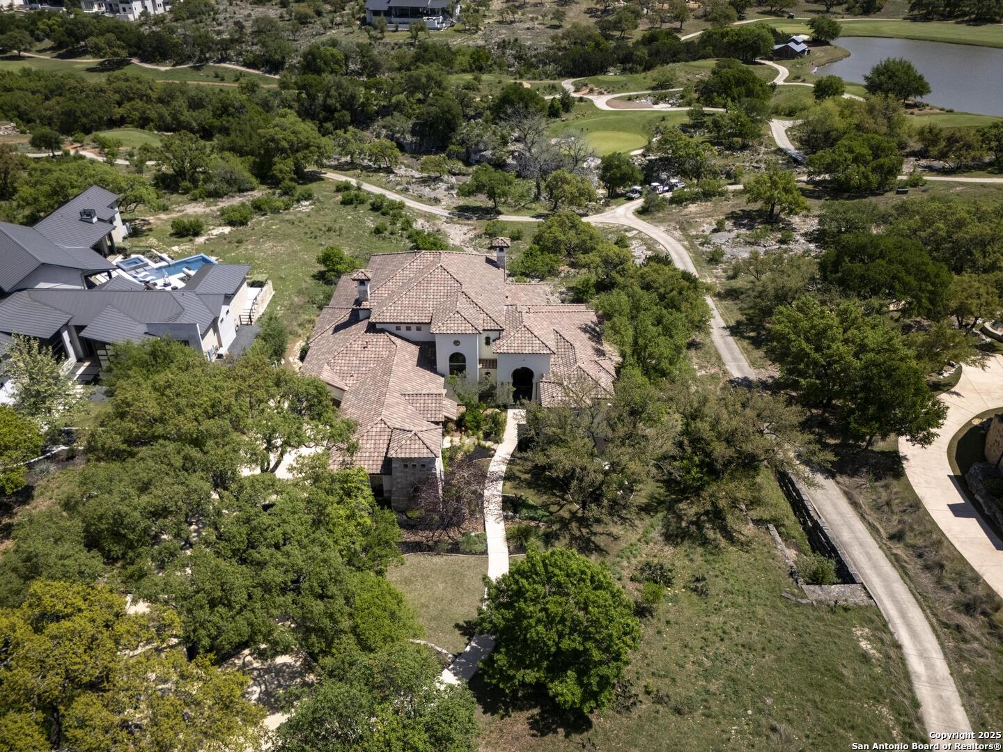 307 Augusta Boerne, TX 78006 - Photo 88 of 90 an aerial view of residential houses with outdoor space and trees