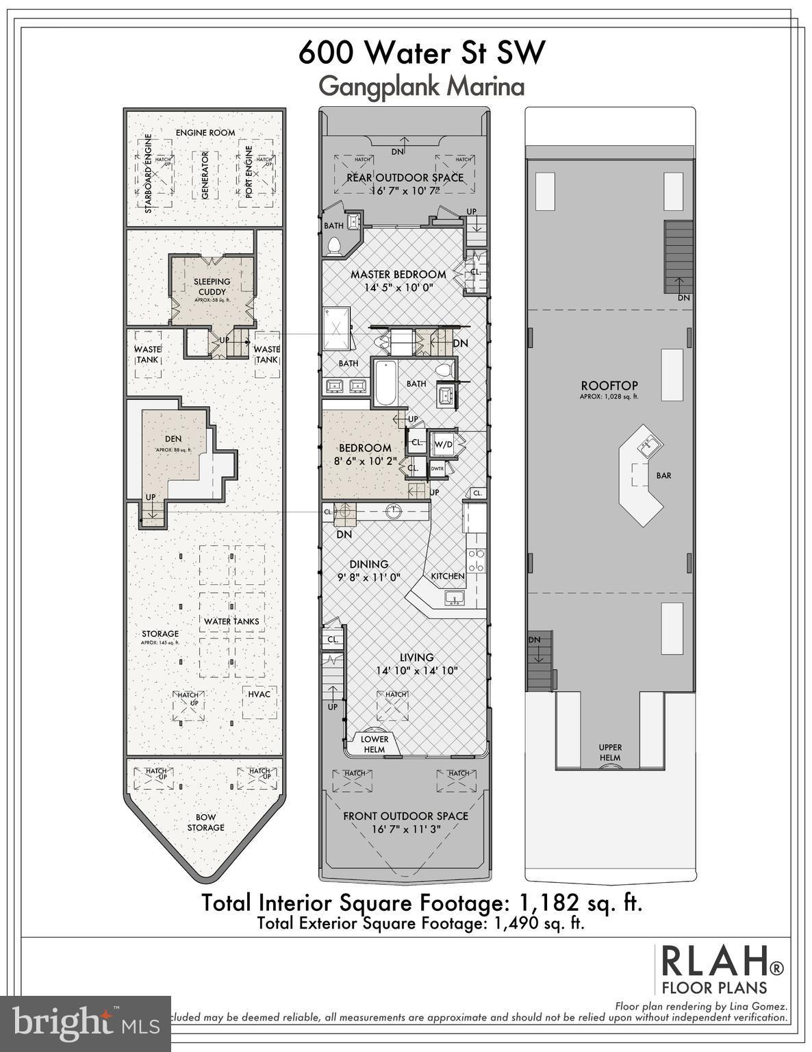 600 Water Street Southwest Washington, DC 20024 - Photo 30 of 30 Floor Plan