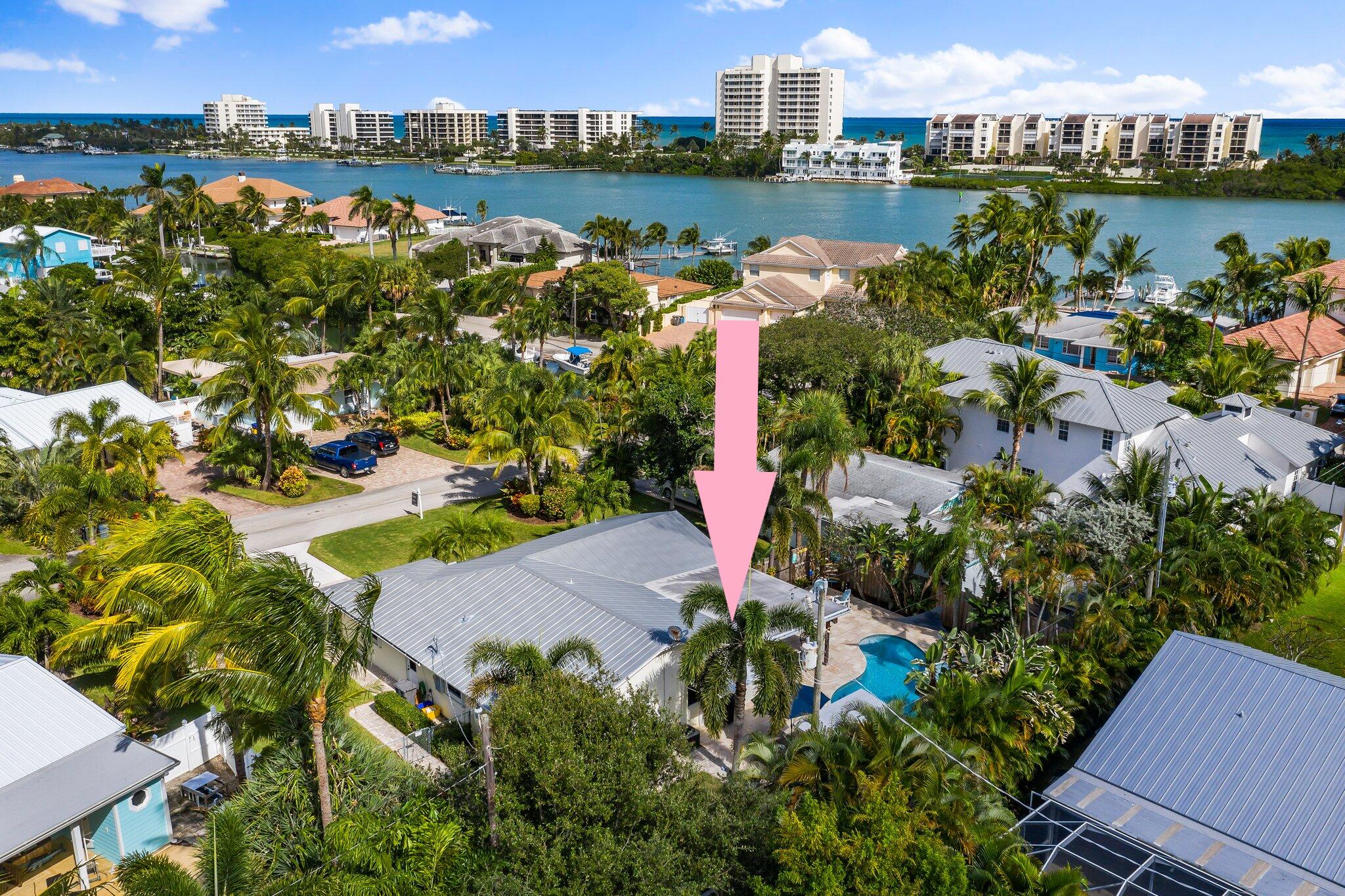 3410 Harbor Road South Jupiter, FL 33469 - Photo 54 of 60 3410 Harbor Rd S aerial NE directive