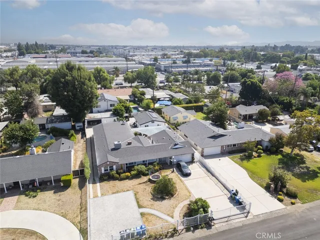 an aerial view of a city