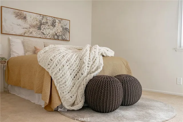 a view of a couch in a room