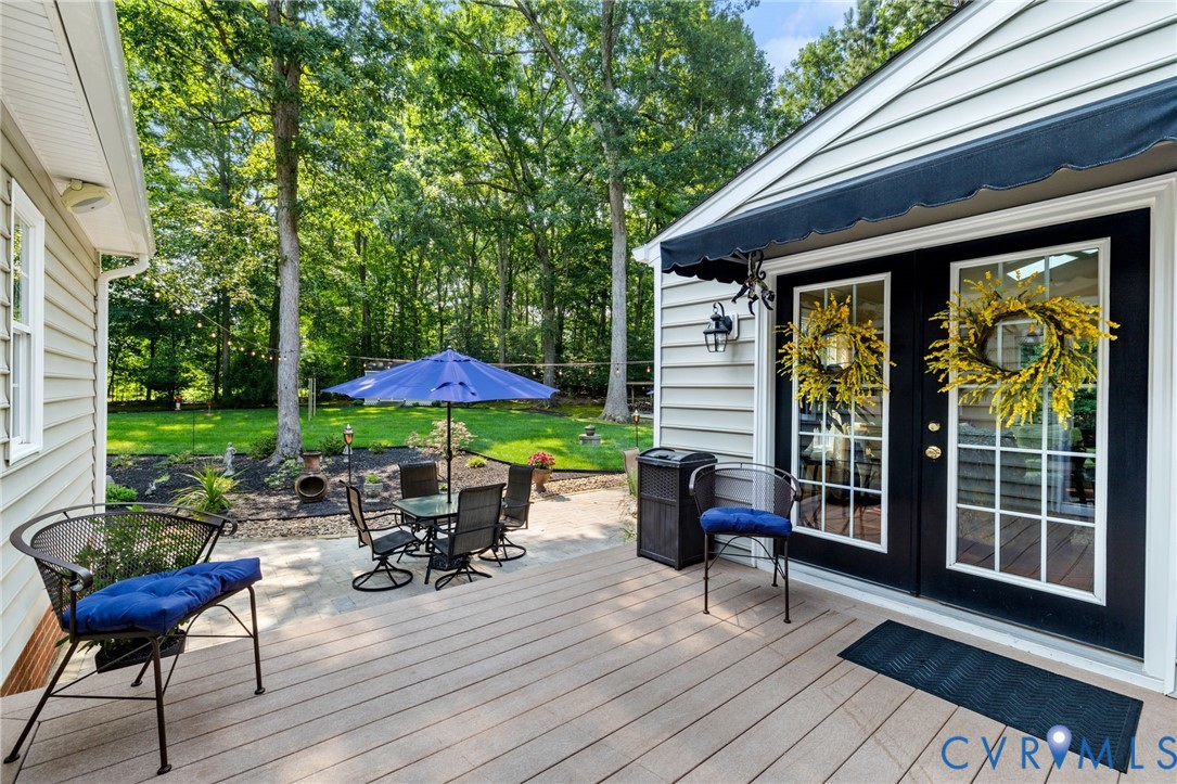 14019 Princess Mary Road Chesterfield, VA 23838 - Photo 37 of 61 Spacious deck with composite decking, leading to a