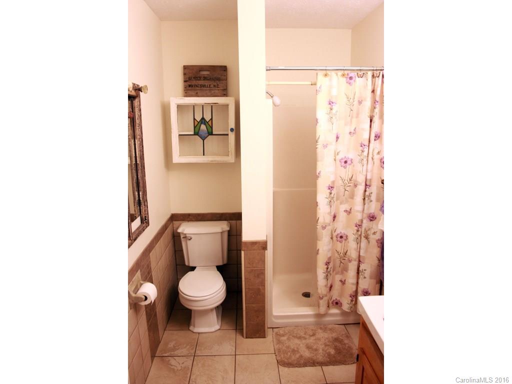 185 Loop Road Clyde, NC 28721 - Photo 16 of 24 a bathroom with a toilet and a shower