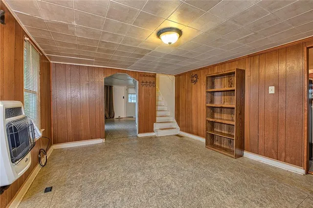 wooden floor in an empty room