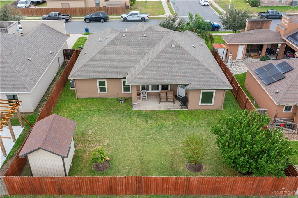 3902 Sherman Street Edinburg, TX 78542 - Photo 18 of 20 an aerial view of a house with swimming pool garden and patio