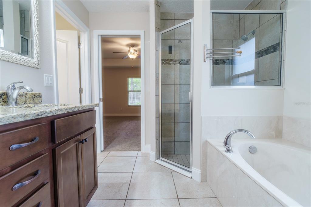 5273 Southwest 96th Place Ocala, FL 34476 - Photo 35 of 55 a bathroom with a tub sink and mirror