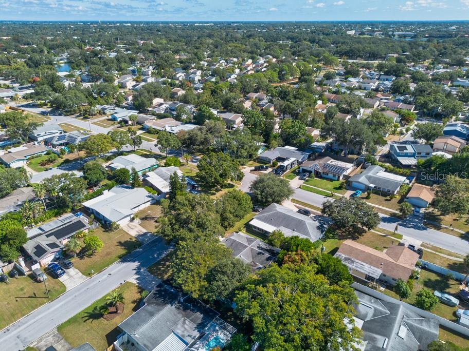 1877 Dawn Drive Clearwater, FL 33763 - Photo 33 of 36 an aerial view of residential houses with city view