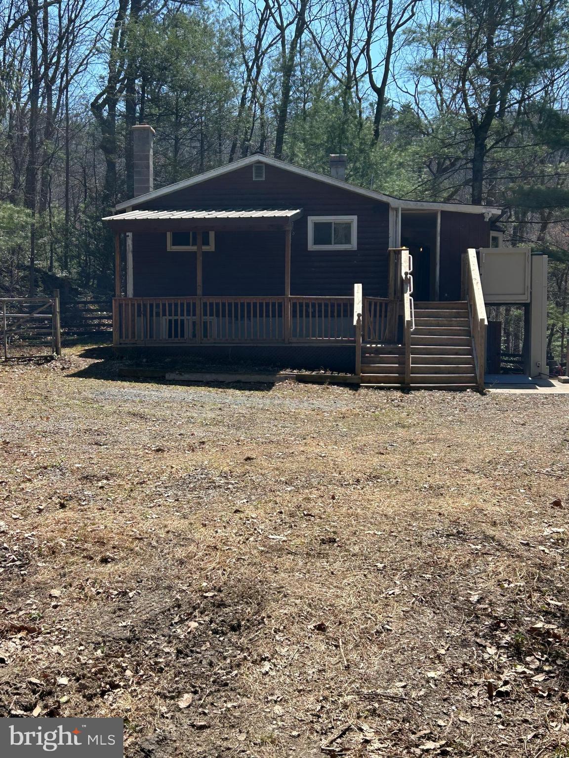 a view of wooden fence