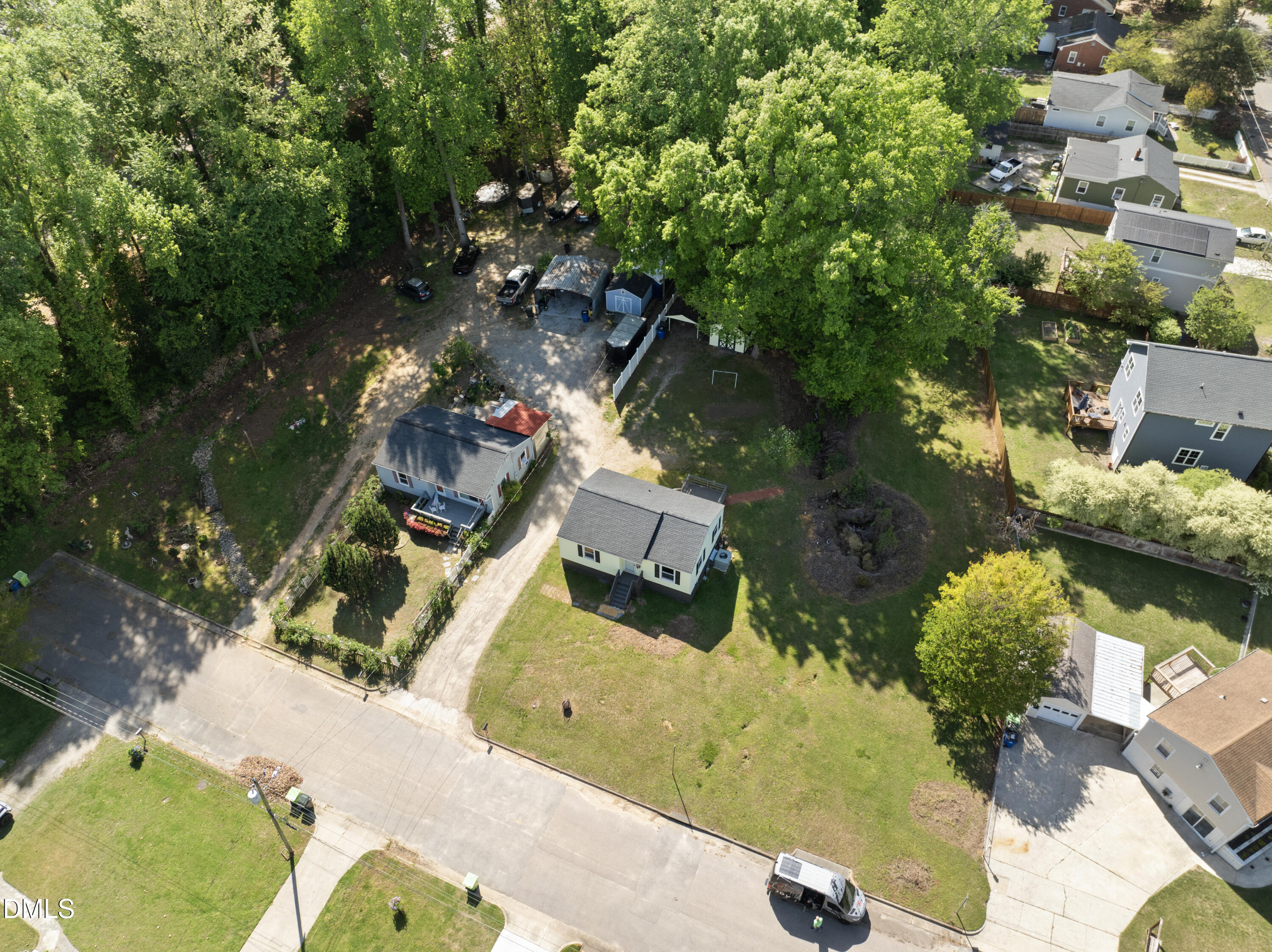 2810 Newbold Street Raleigh, NC 27603 - Photo 8 of 30 an aerial view of a house with a yard basket ball court