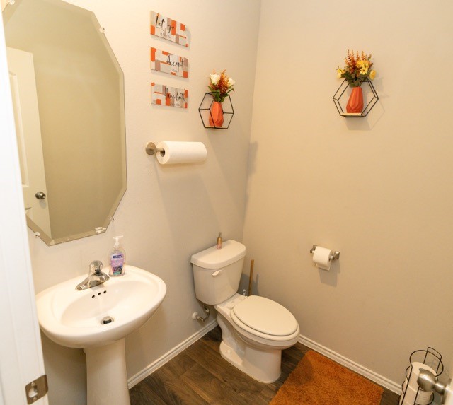 23123 Barrington Bluff Trail Spring, TX 77373 - Photo 43 of 50 a bathroom with a sink mirror and toilet