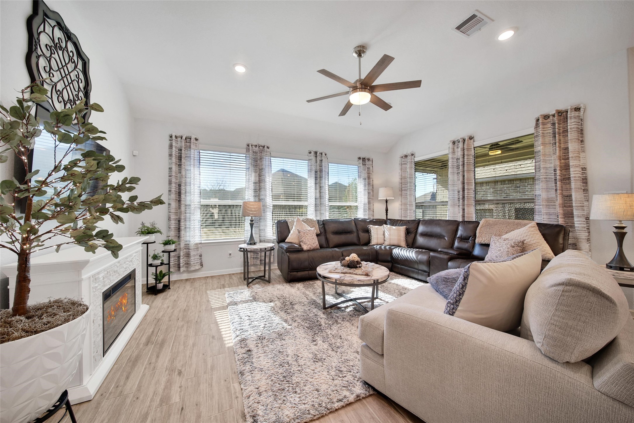 3422 Warwick River Trail Houston, TX 77365 - Photo 22 of 46 a living room with furniture and a large window