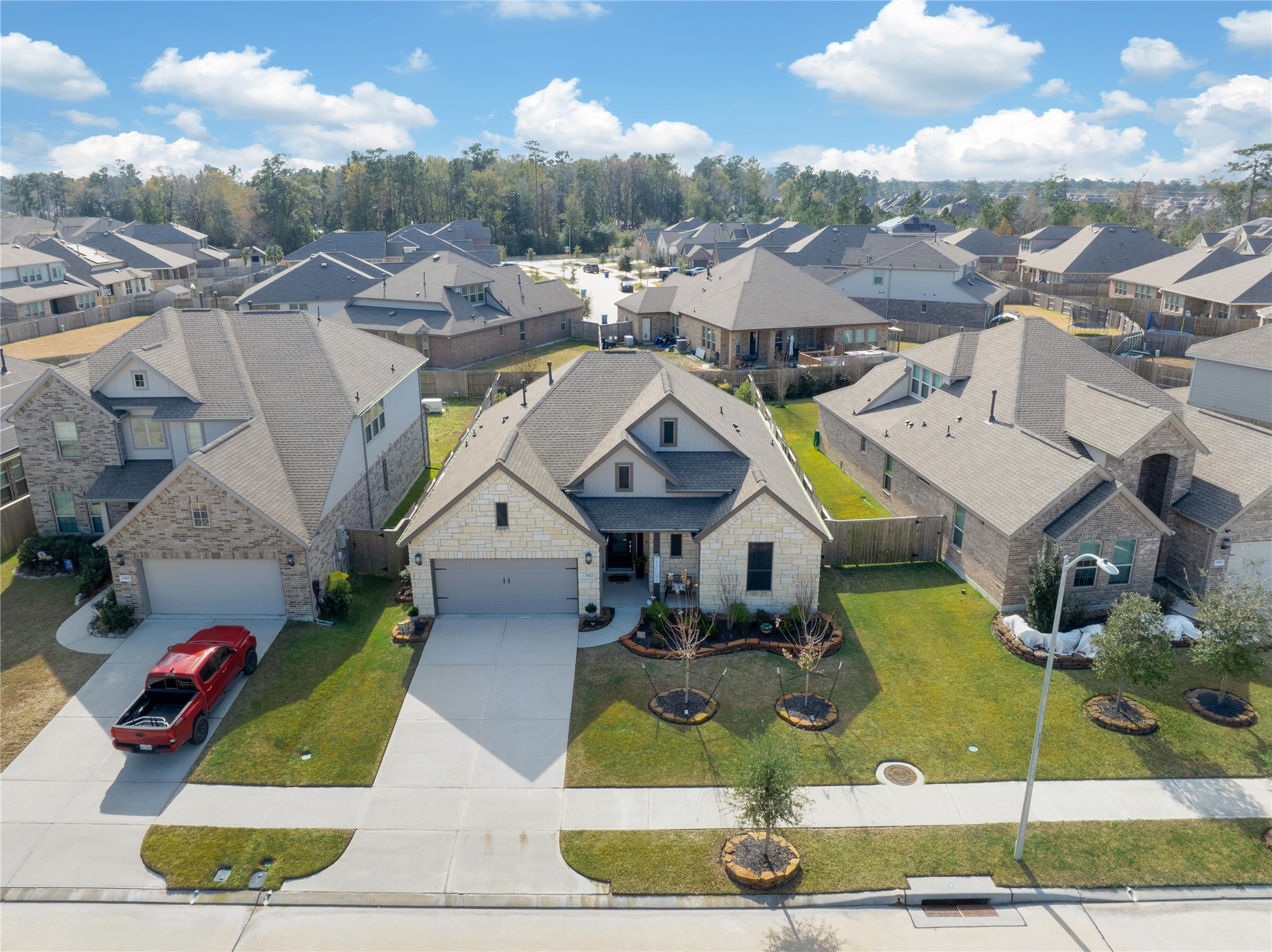 3422 Warwick River Trail Houston, TX 77365 - Photo 3 of 46 an aerial view of a houses with swimming pool