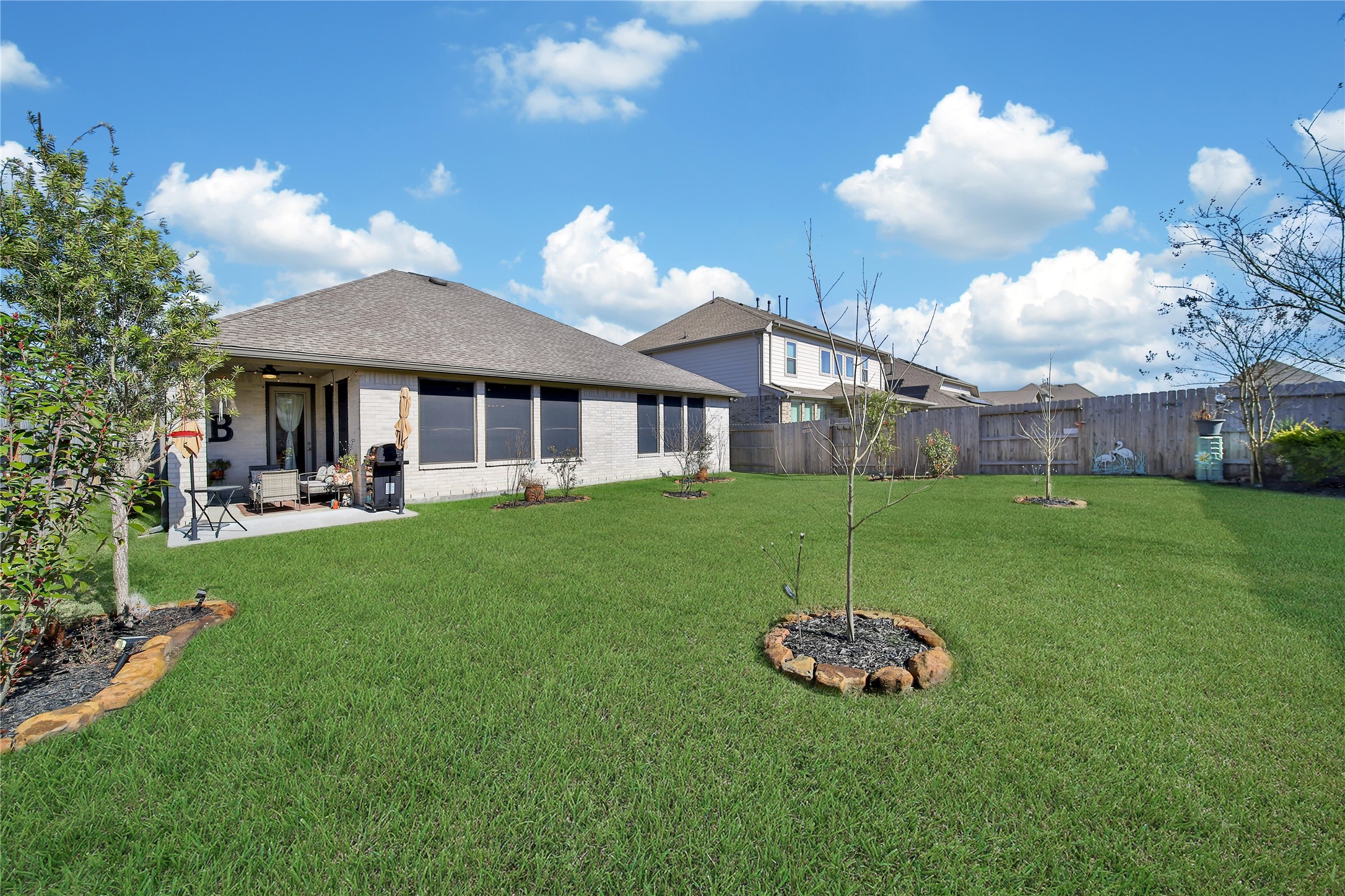 3422 Warwick River Trail Houston, TX 77365 - Photo 36 of 46 a view of a house with a backyard