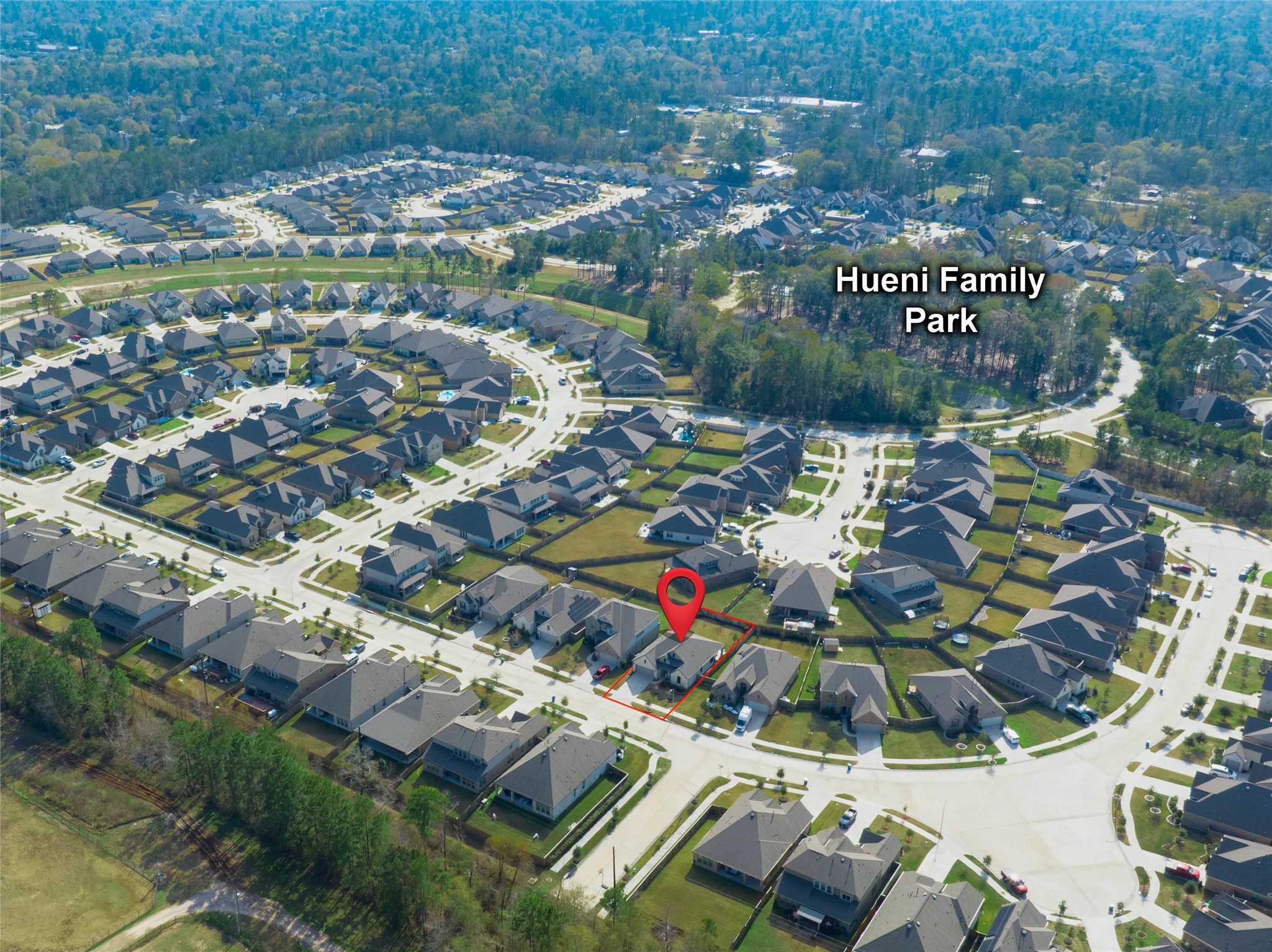 3422 Warwick River Trail Houston, TX 77365 - Photo 41 of 46 an aerial view of residential houses with outdoor space