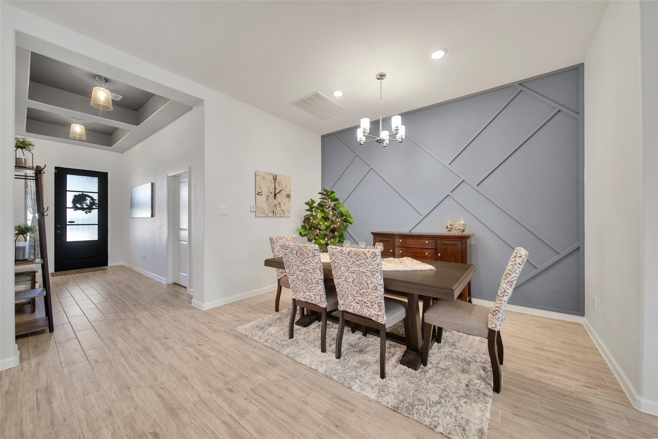 3422 Warwick River Trail Houston, TX 77365 - Photo 7 of 46 a dining room with furniture and wooden floor