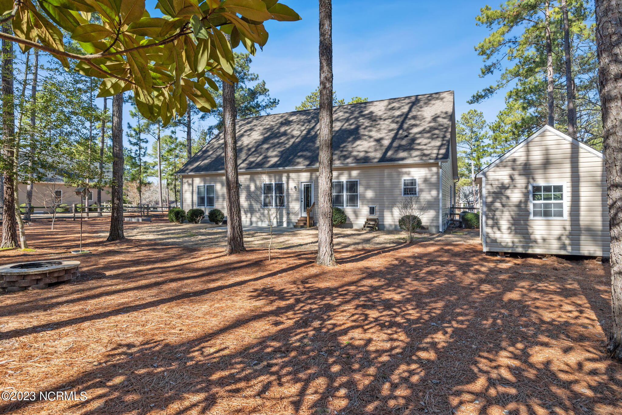 1185 Rays Bridge Road Whispering Pines, NC 28327 - Photo 30 of 38 Backyard
