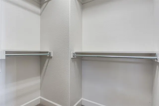 a close view of closet