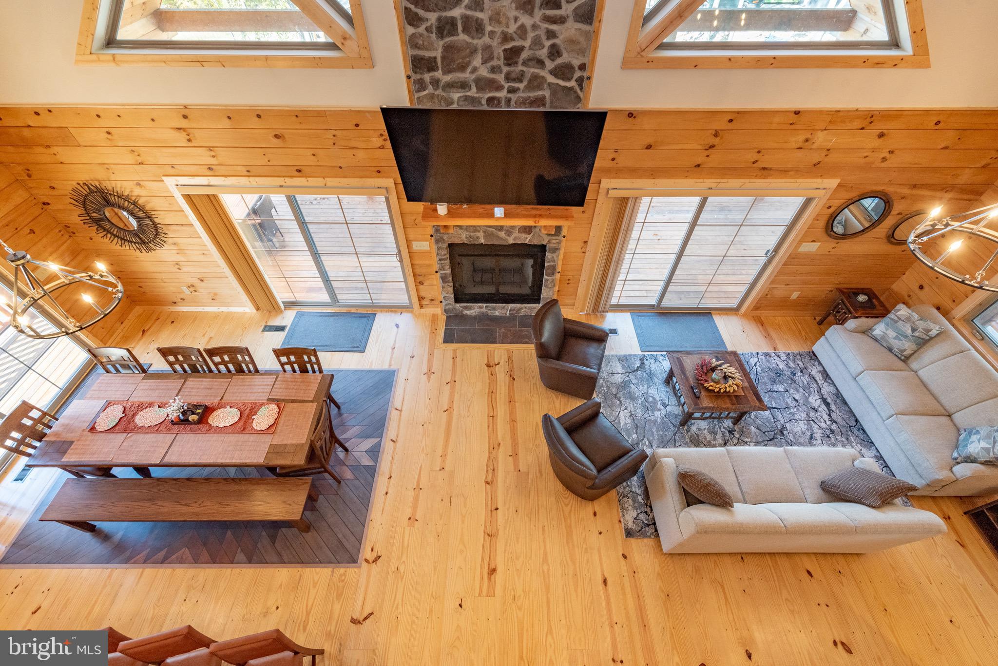 37 Ridgeline Trail McHenry, MD 21541 - Photo 33 of 59 a living room with furniture and a fireplace