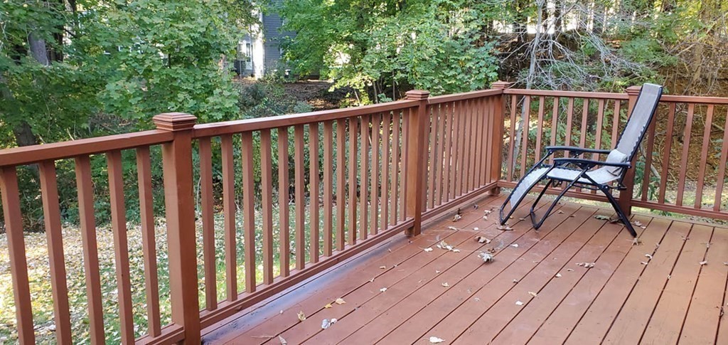 250 Concord Road Wayland, MA 01778 - Photo 16 of 16 a balcony with wooden floor in outdoor space