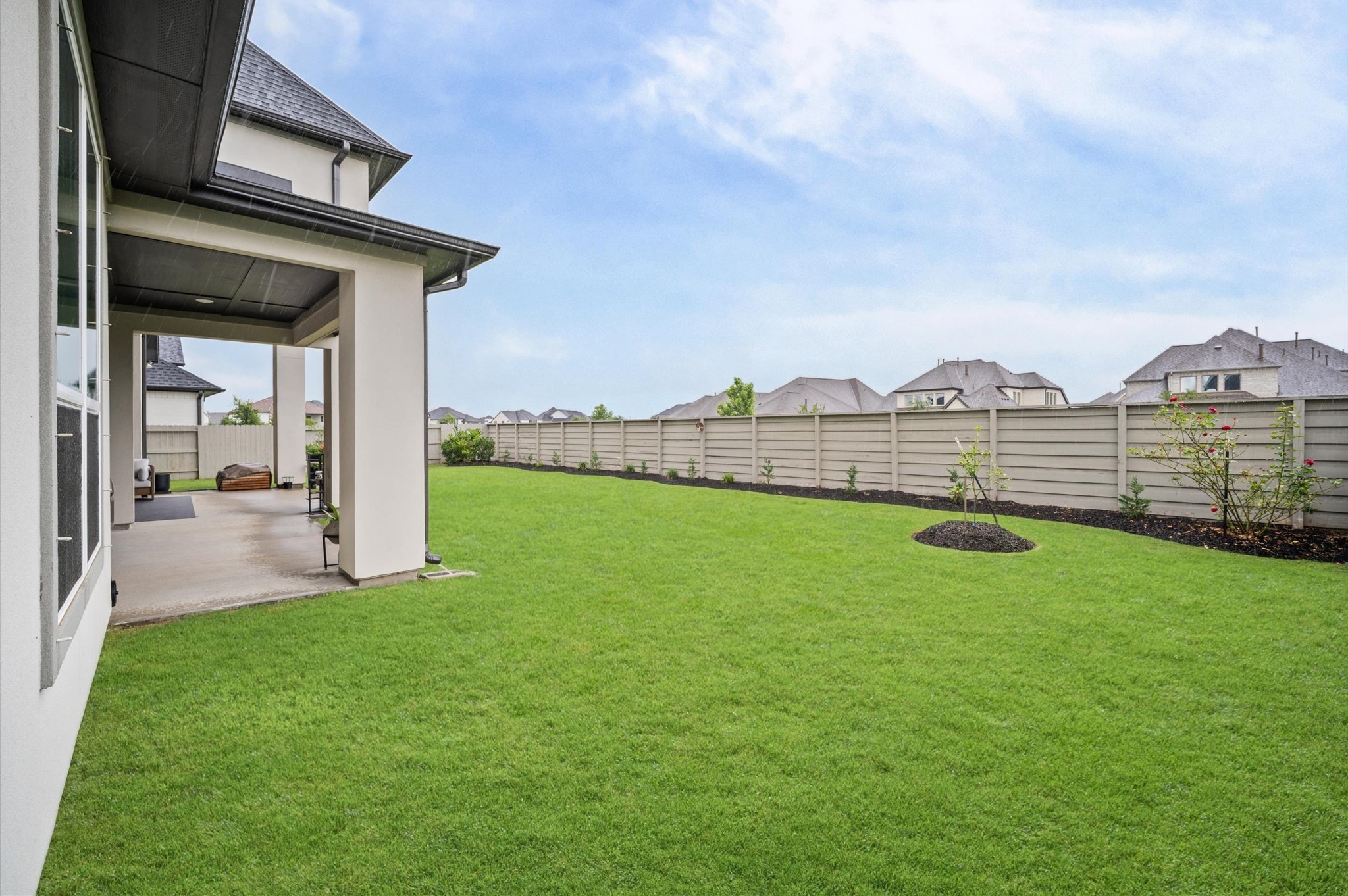 4923 Grapevine Lane Manvel, TX 77578 - Photo 47 of 49 Large backyard offering plenty of room for outdoor enjoyment and future customization.