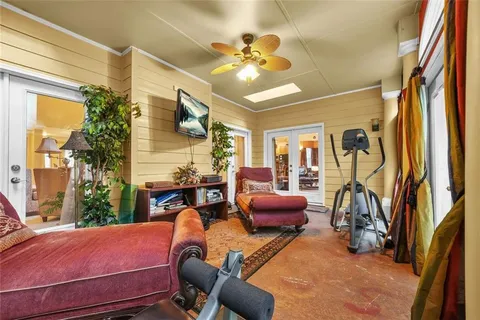 a room with furniture and window