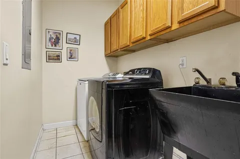 a view of a city with mountains in the background