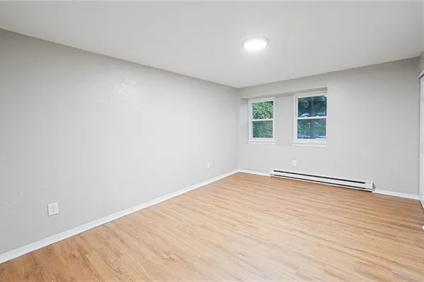 wooden floor in a room