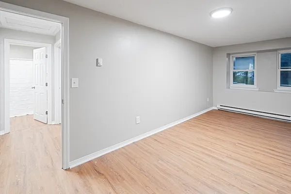 wooden floor in an empty room