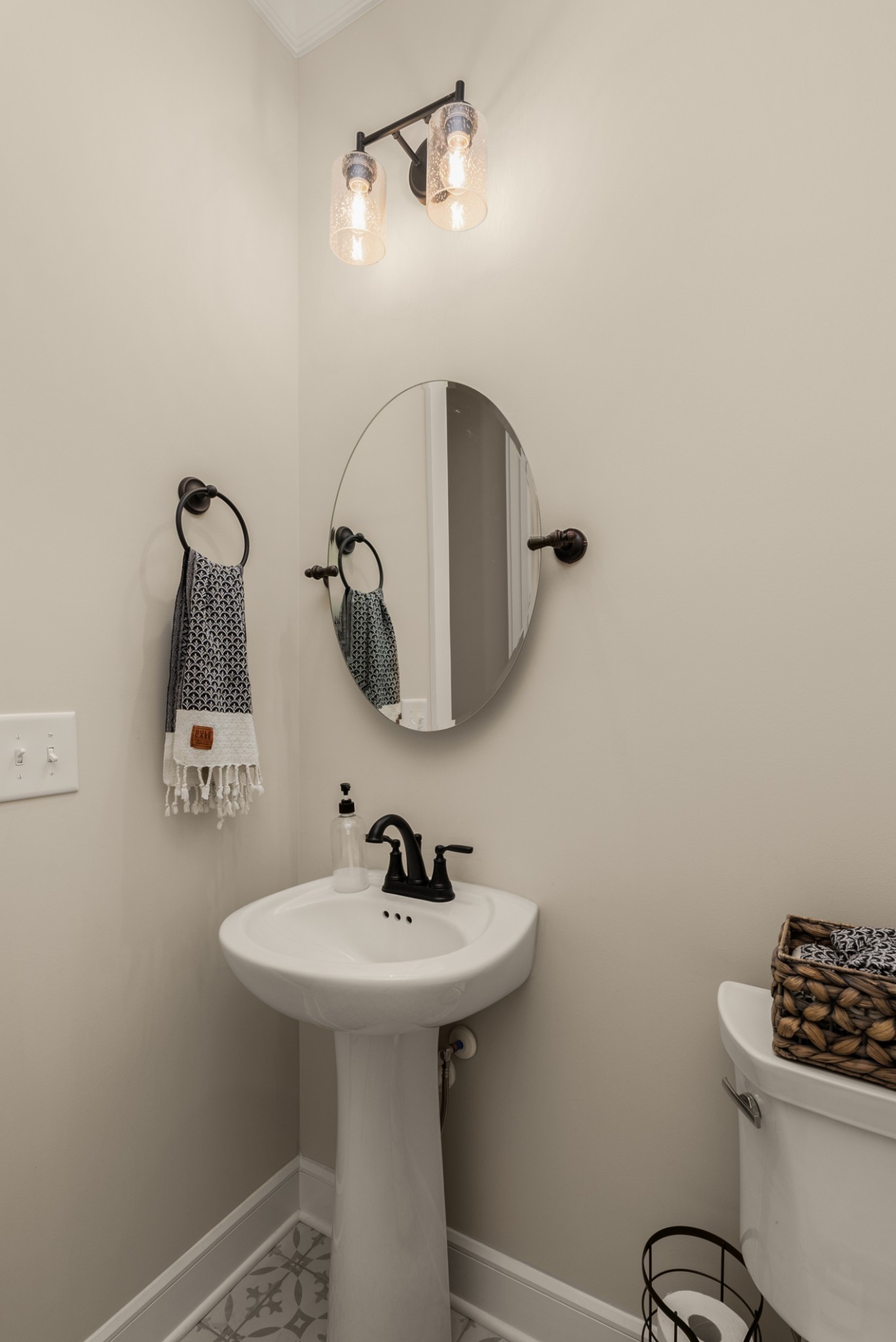 1497 Phillips Road Lebanon, TN 37087 - Photo 17 of 53 a bathroom with a sink toilet and mirror