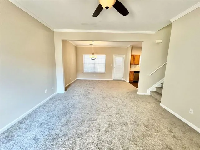 a view of an empty room