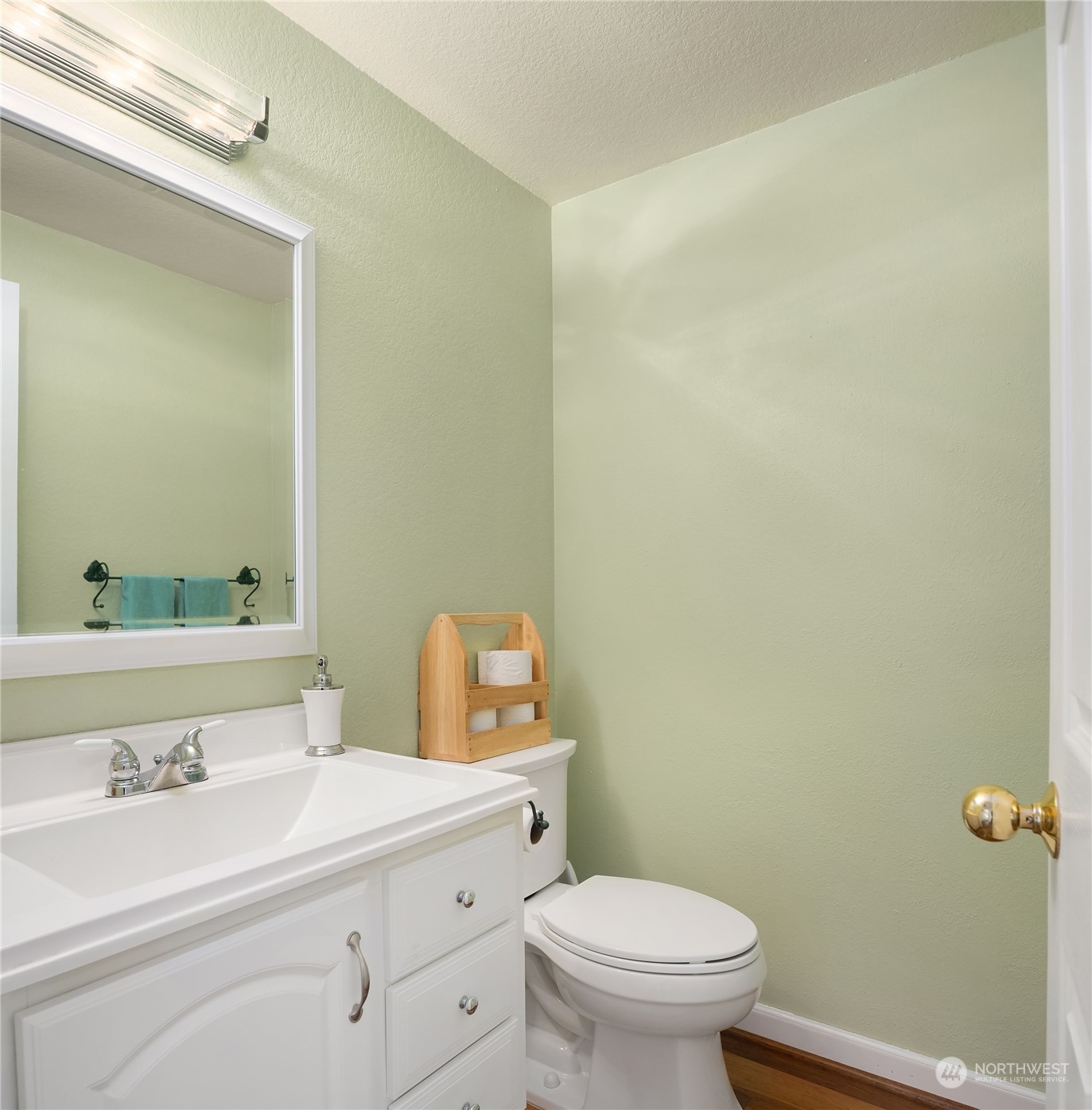 23530 22nd Avenue Southeast Bothell, WA 98021 - Photo 16 of 30 a bathroom with a sink a toilet and a mirror
