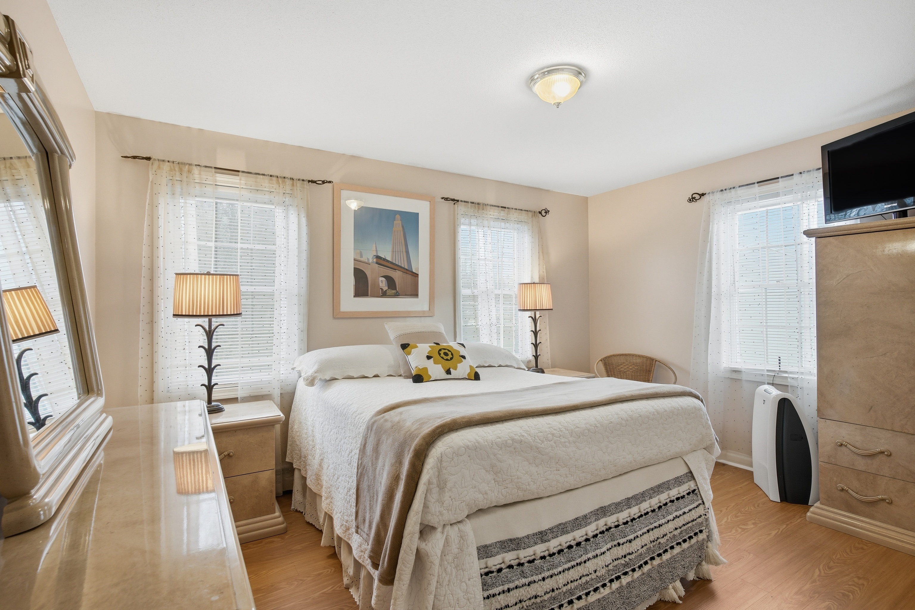 35 Fairfield Lane Bloomfield, CT 06002 - Photo 28 of 40 a bedroom with a bed and a flat screen tv