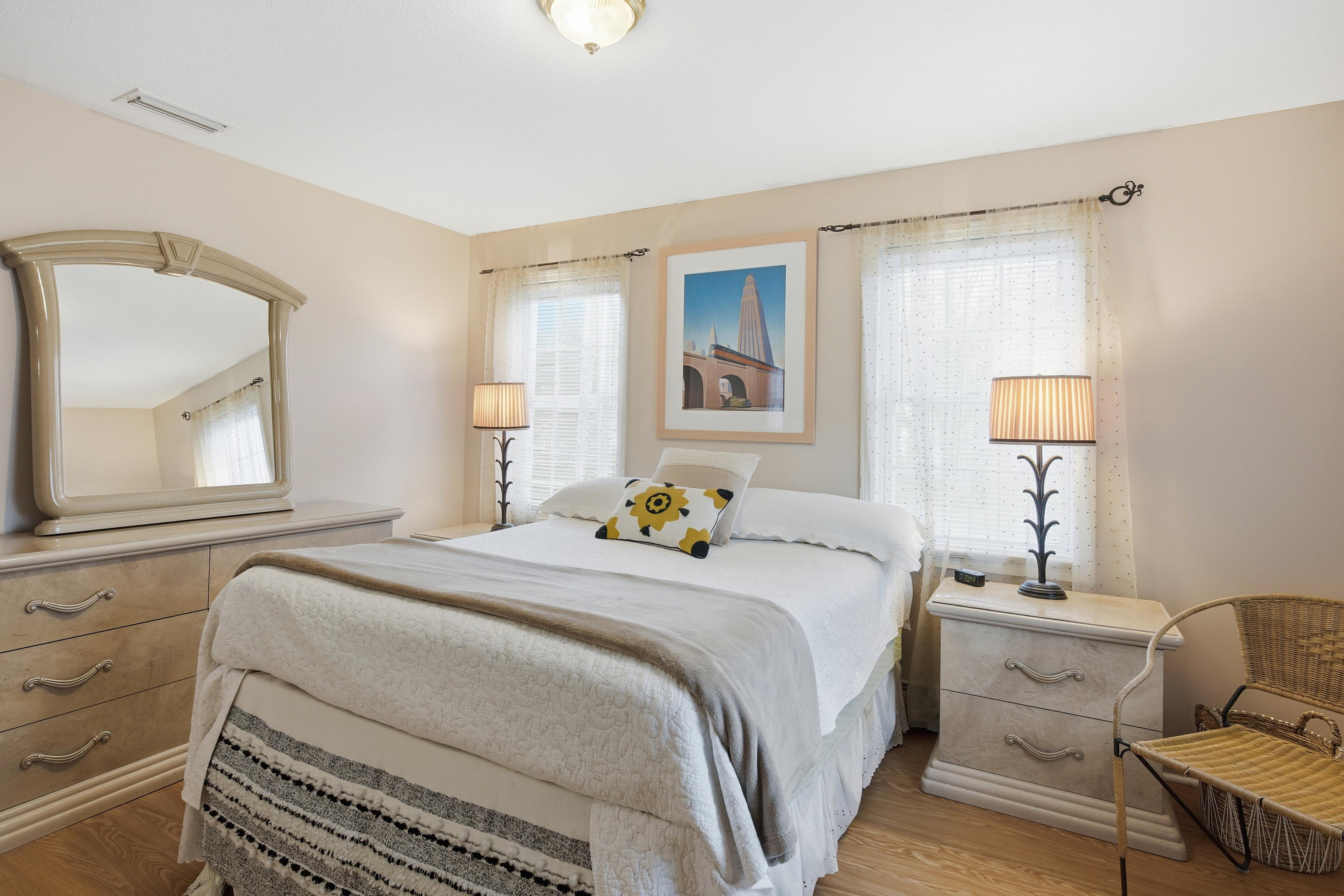 35 Fairfield Lane Bloomfield, CT 06002 - Photo 29 of 40 a bedroom with a bed and wooden floor