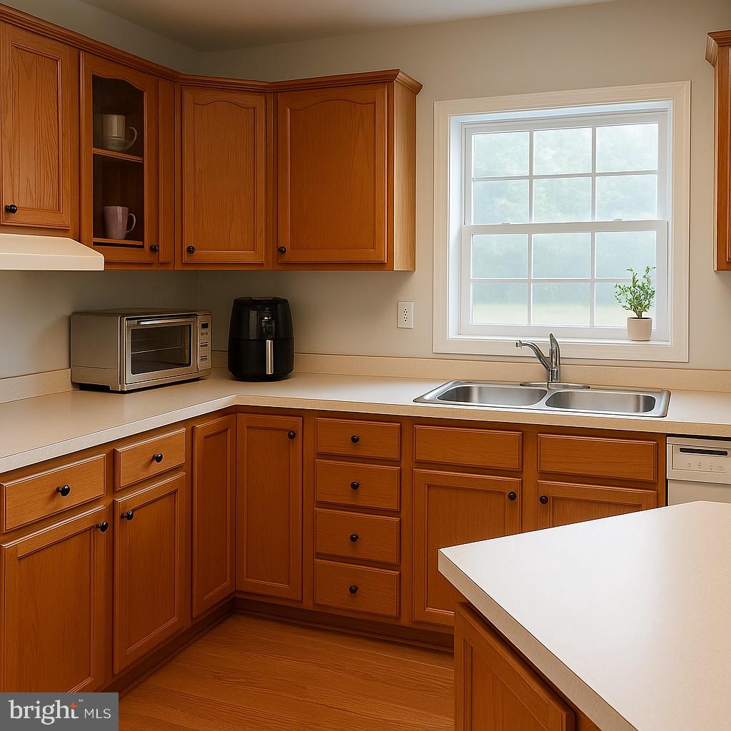 3290 Hartly Road Hartly, DE 19953 - Photo 3 of 13 a kitchen with stainless steel appliances granite countertop a sink a stove and cabinets