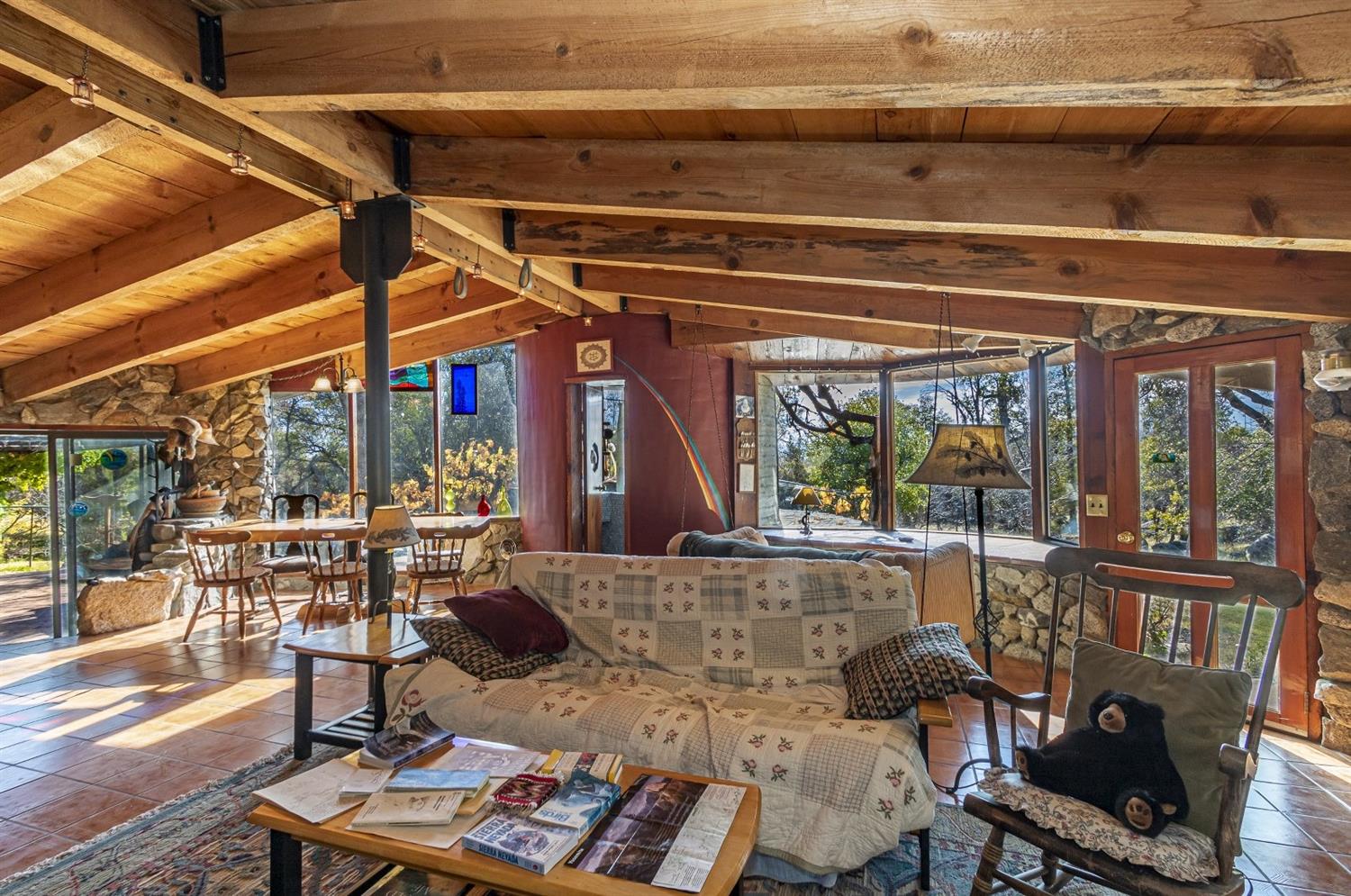 32100 Kinsman Flat Road North Fork, CA 93643 - Photo 11 of 62 a living room with furniture and a potted plant